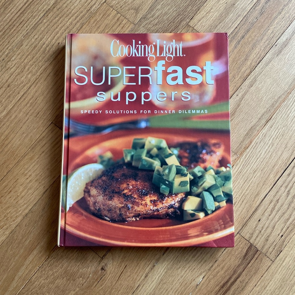 like NEW condition ( NEVER USED) Cooking Light Super fast suppers cookbook